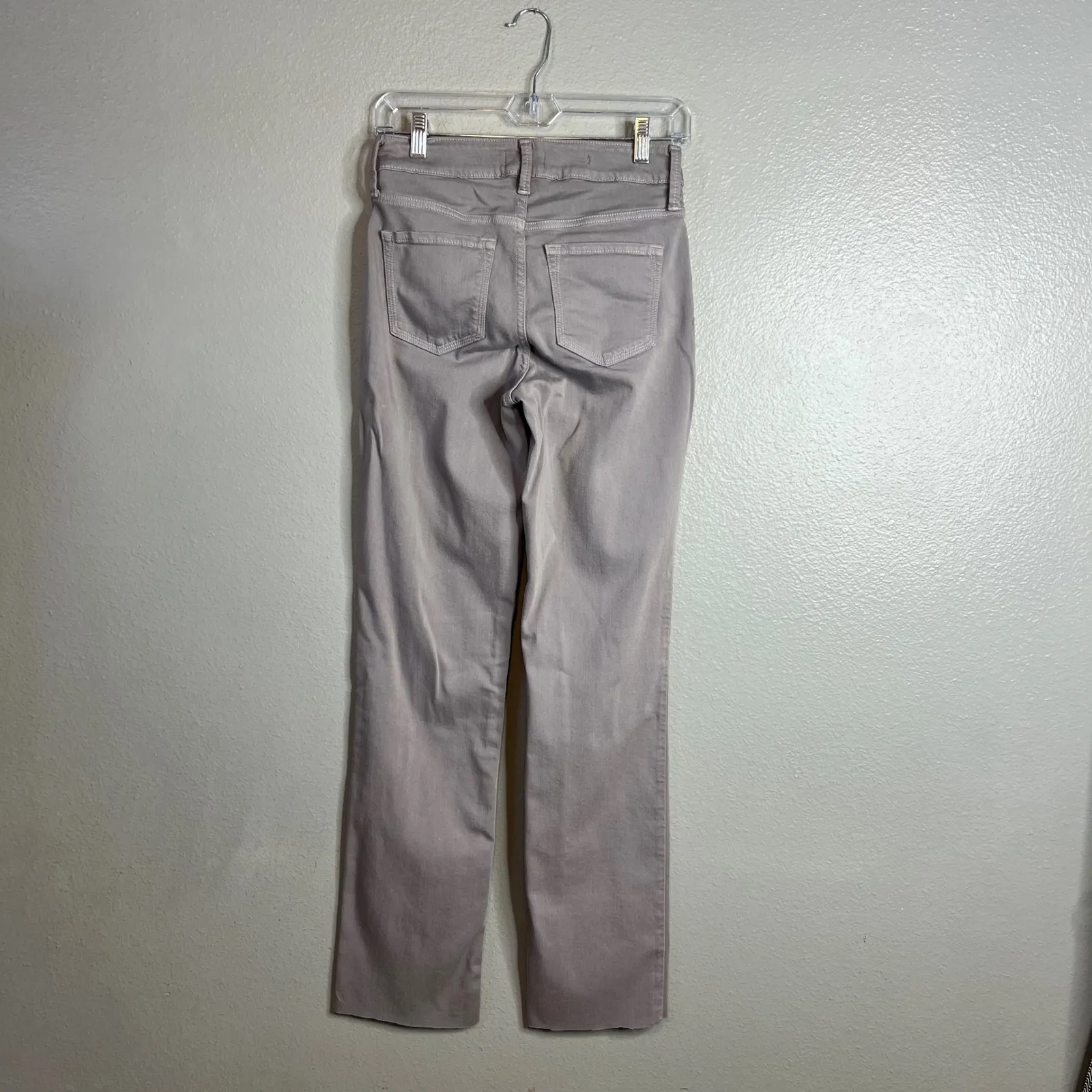 NYDJ Marilyn‎ Straight Leg Jeans Gray Size 2 Hand Cropped Lift Tuck Technology - Image 10