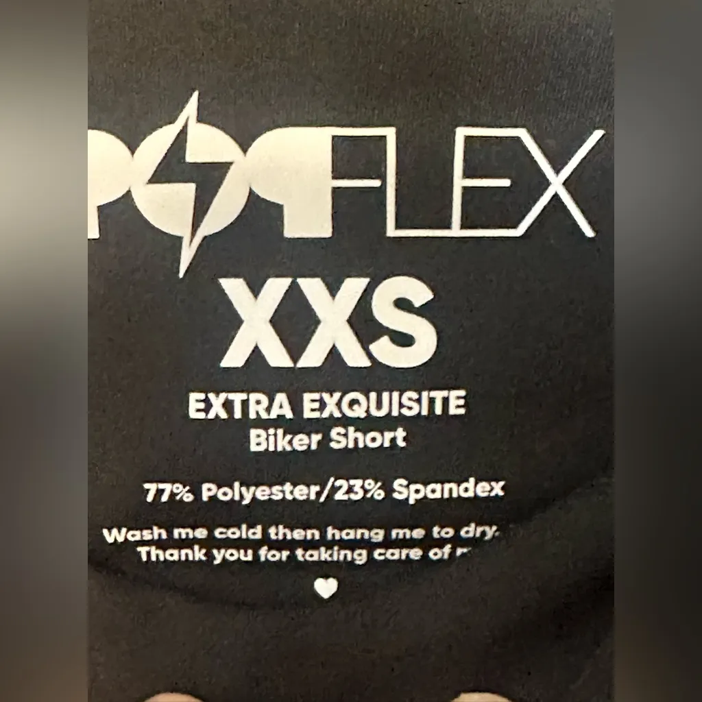 Popflex Cargo Biker Shorts Black Size XXS‎ - Image 6