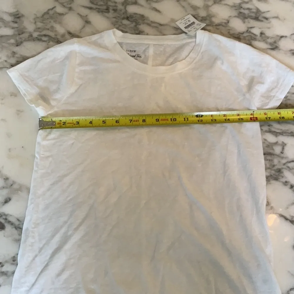 NWT J.Crew Short Sleeve Girlfriend Tee White Sz S - Image 6