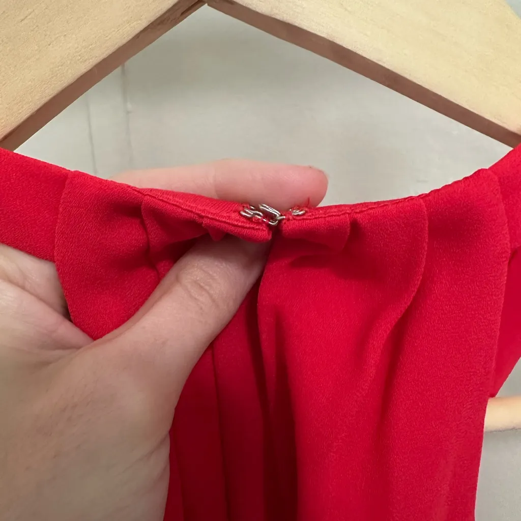 Express Red High Neck Halter Sleeveless Mini Dress size 6 new with tags - Image 8