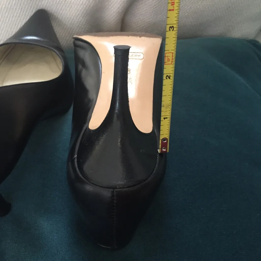 COACH kitten heels business look short pointy toe made in Italy - Image 6
