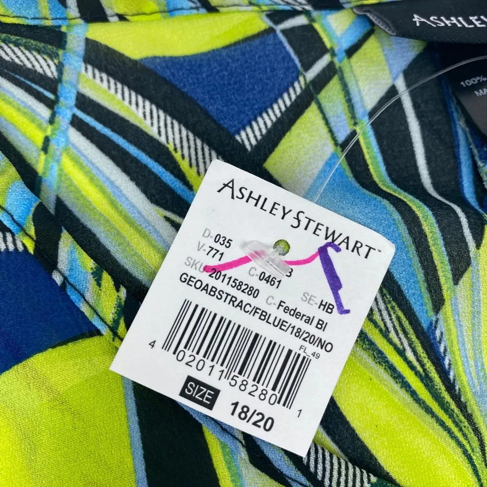 Ashley Stewart Multicolor Sheer HiLo NWT Size 18/20 - Image 3