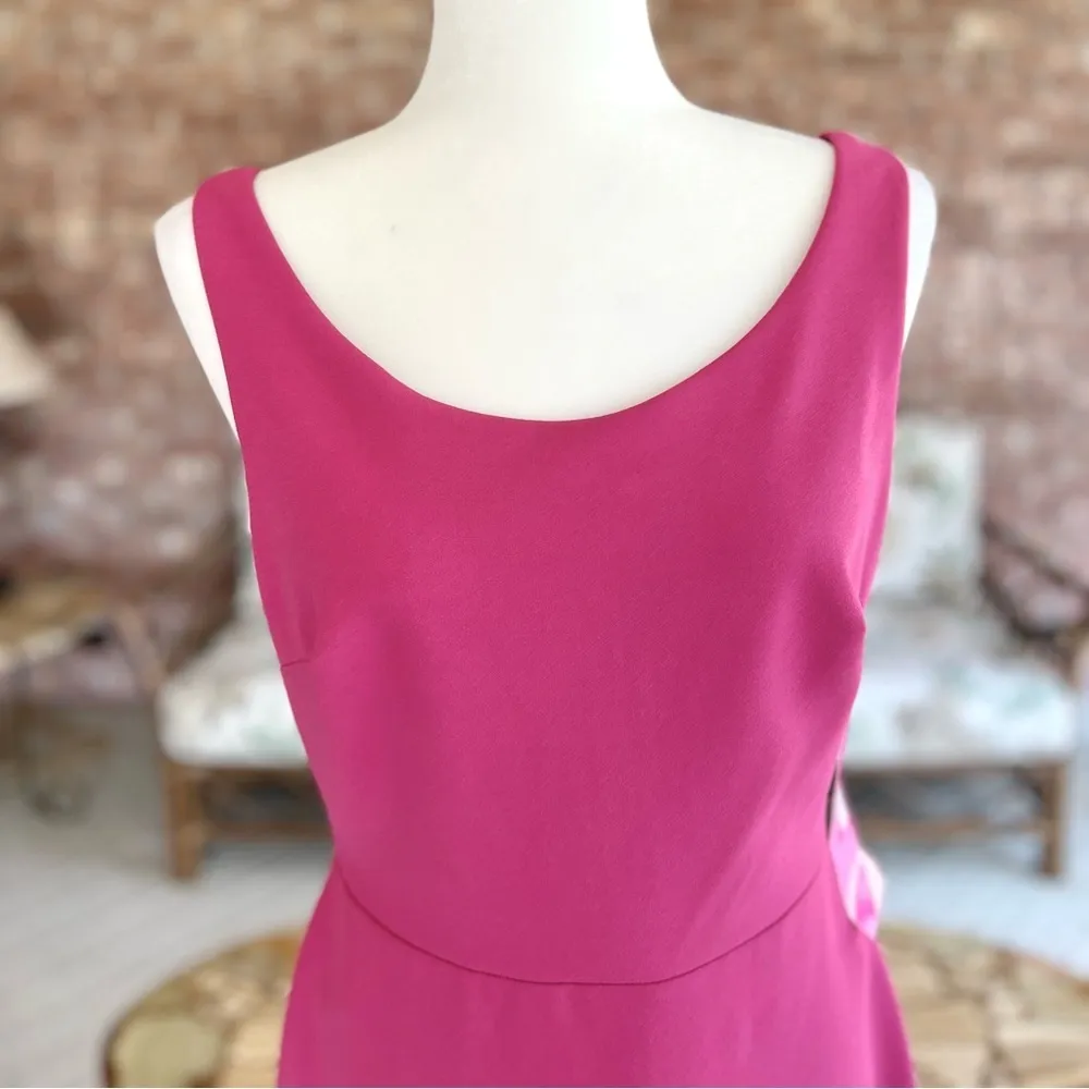 NWT Betsey Johnson Dress Sheath Sleeveless Knee Length Pink 6 Cocktail Party - Image 4