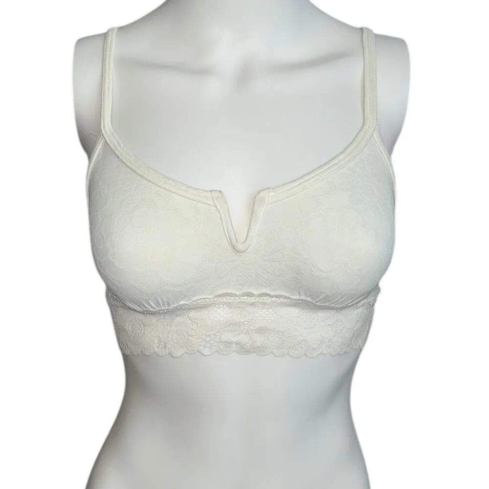 Aerie small white lace V wire bralette​ - Image 2
