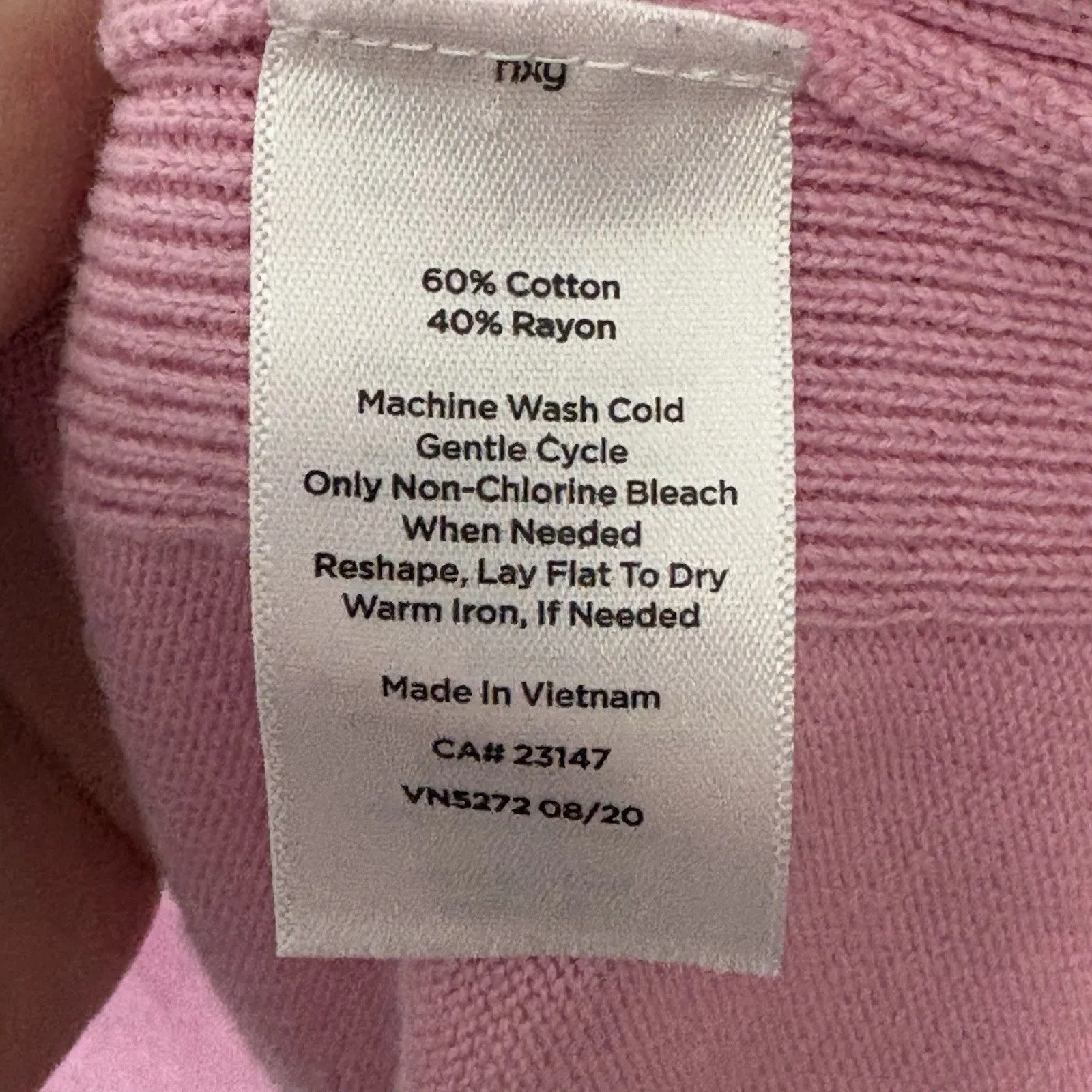 Talbots Pink Long Sleeve Button Up Girlfriend Cardigan XL Preppy Soft Girl - Image 4