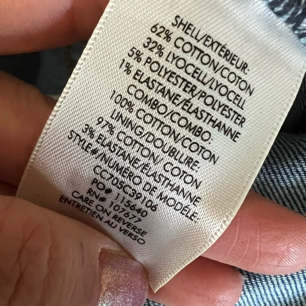 Alice + Olivia Beta Pom Pom High Waist Wide Leg Cropped Jeans Size 28 - Image 7