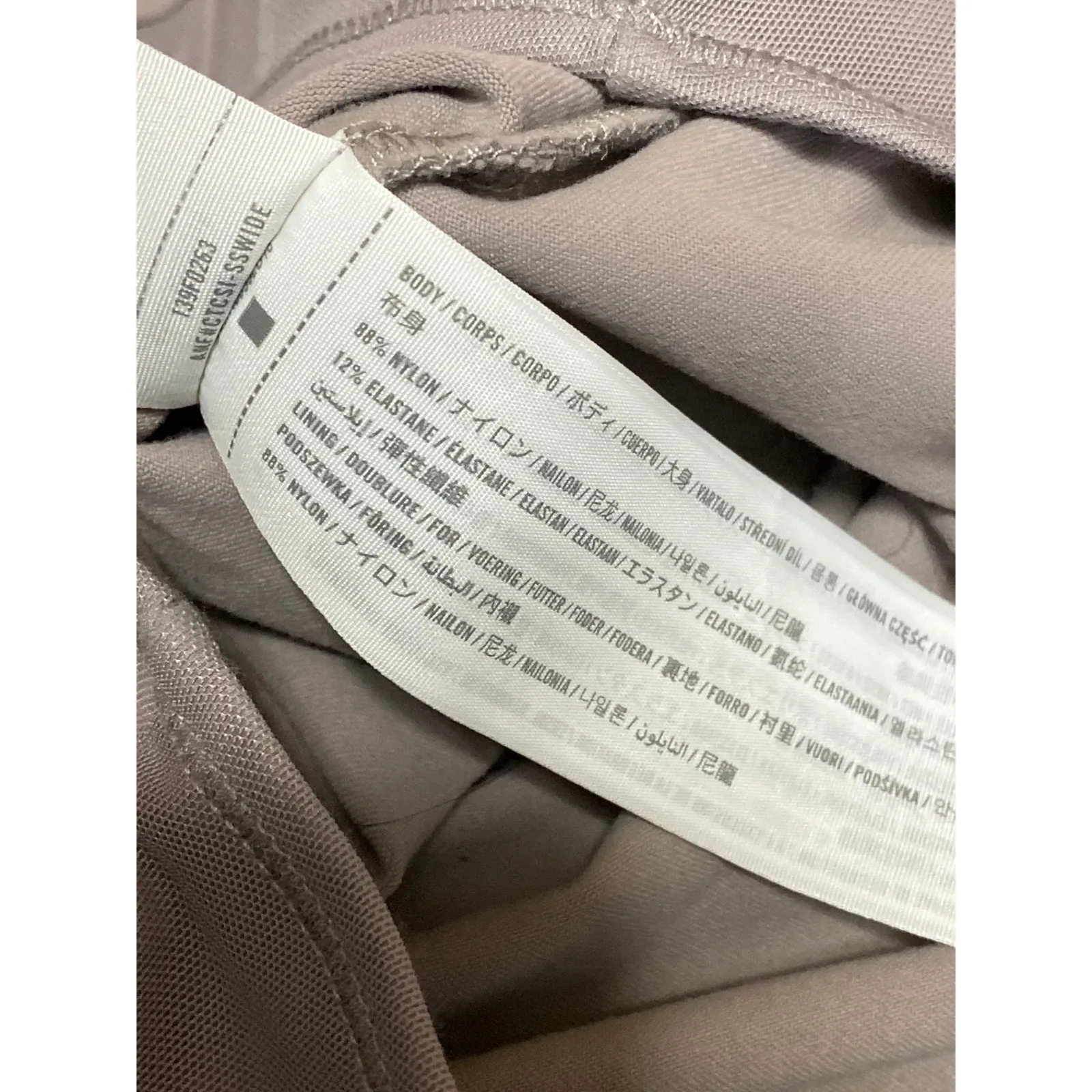 Abercrombie & Fitch Gray Tan Mesh Long Sleeve Square Neck Corset Bodysuit Top S - Image 4