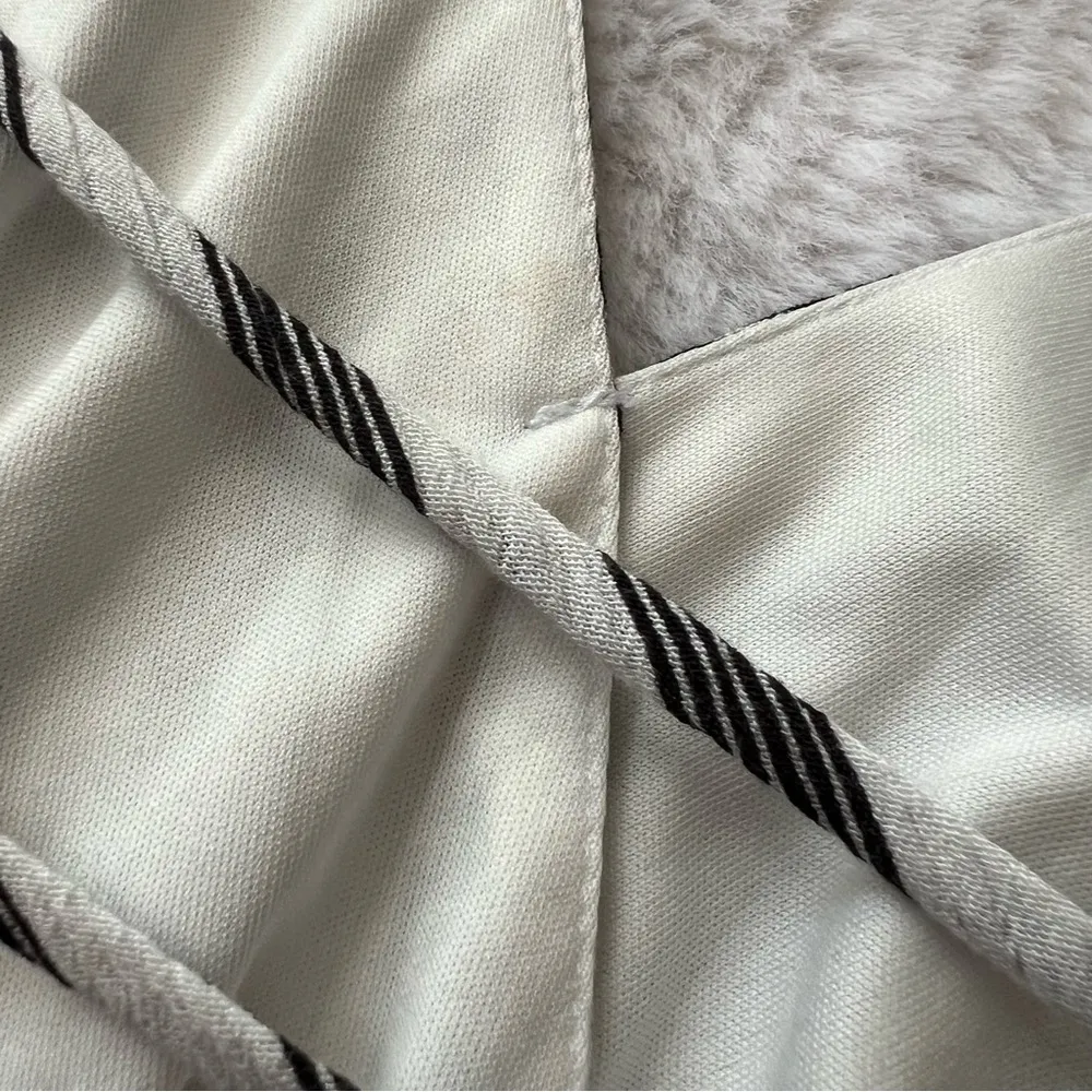 Lulus Oceanside Adventure White Striped Backless Skater Dress Black Size L - Image 11