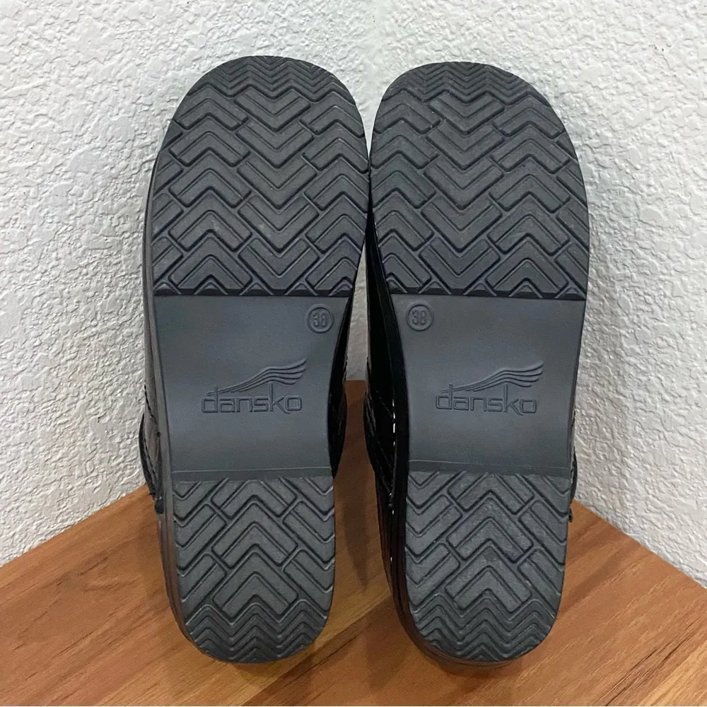 DANSKO Professional Clogs Brown Croc Patent Leather Nurse Shoes Size 38 7.5-8 US - Image 10