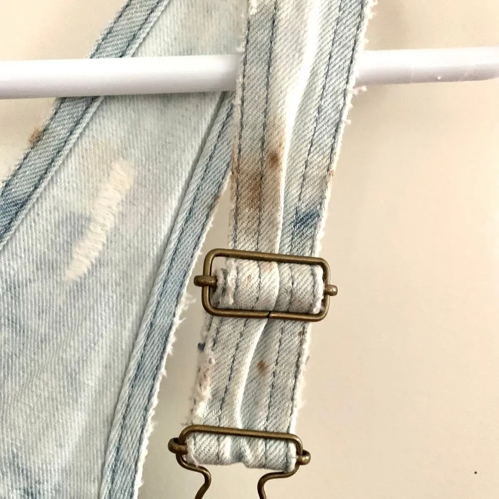 3/$15 Show Me Your Mumu Georgia Overalls Shortalls in Tide Wash *Small Stains* - Image 5