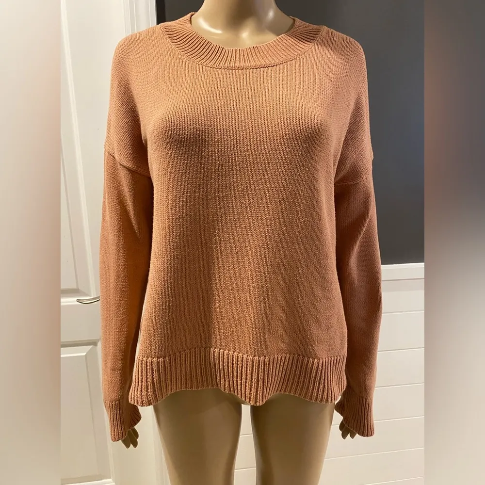 Madewell Brownstone Side-Button Sweater size S - Image 3