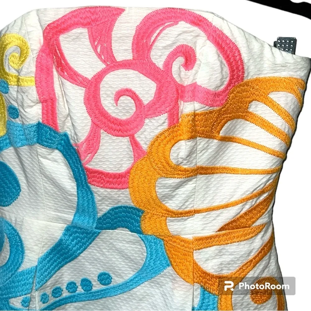 Lilly Pulitzer size 00 Blossom Dress resort white Chiquita Bonita embroidered - Image 2