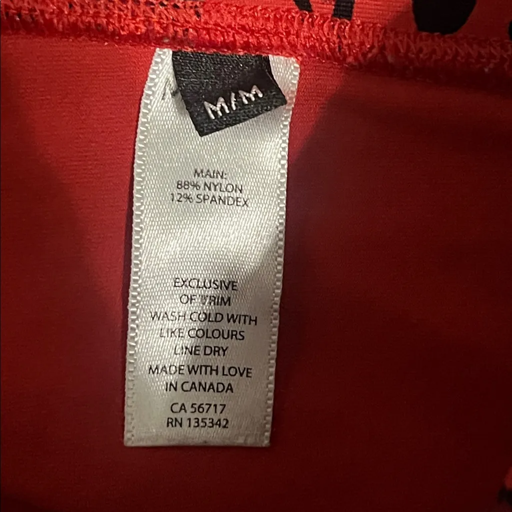 MICHI High Rise Red & Black Leopard Animal Print Verve Leggings Medium - Image 6