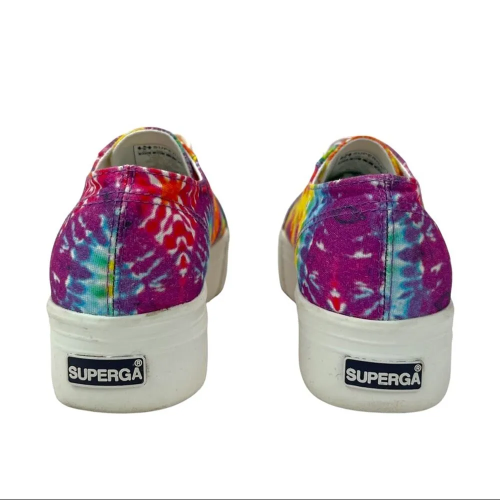 Superga 2790 Tie Dye Platform Retro Y2K Sneakers Shoes Womens Size 7 - Image 5