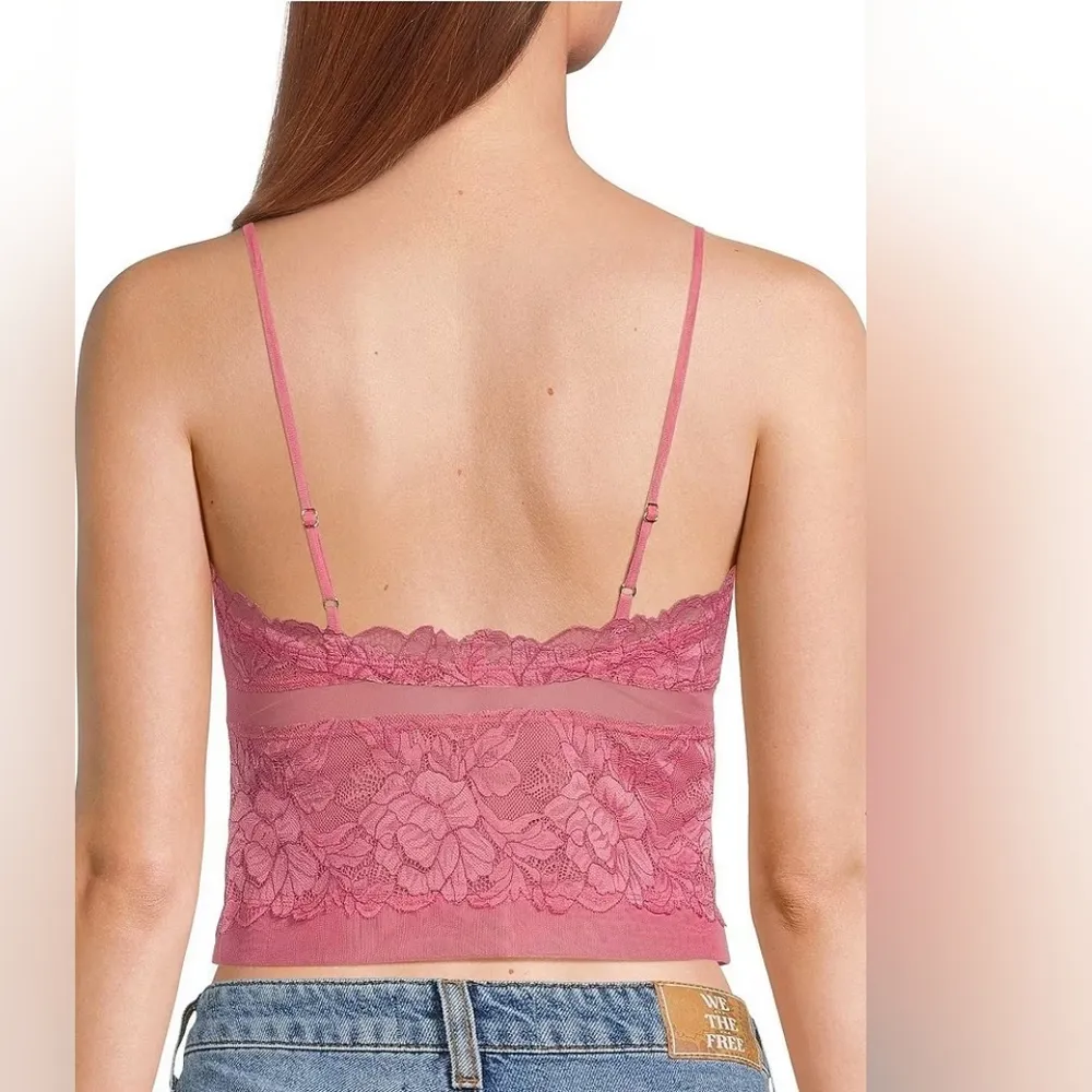 NWT Intimately FP Double Date Embroidered Mesh Crop Camisole Color: Flowering Gi - Image 7