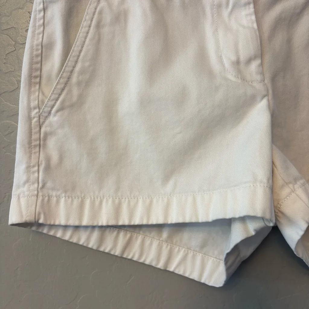 J. Crew broken in chino white 3" inch inseam shorts size 4 - Image 6