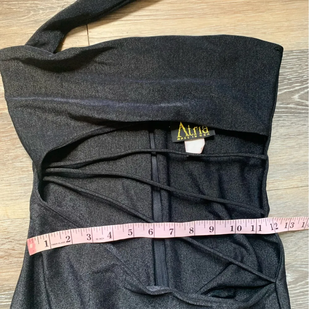 Atria Black Sparkling Cutout Gown XS - Image 8