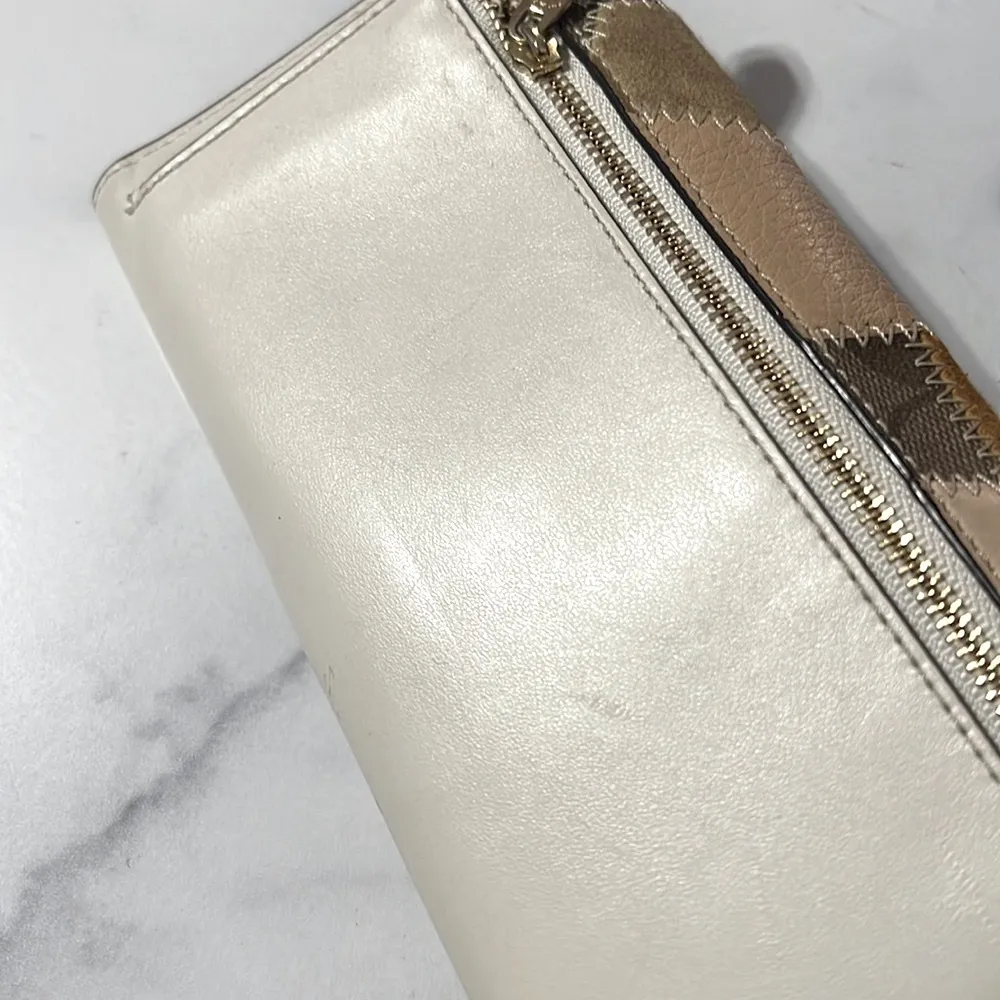 Coach Trifold Leather Wallet with Patchwork, EXCELLENT! Retail $278 - Image 8