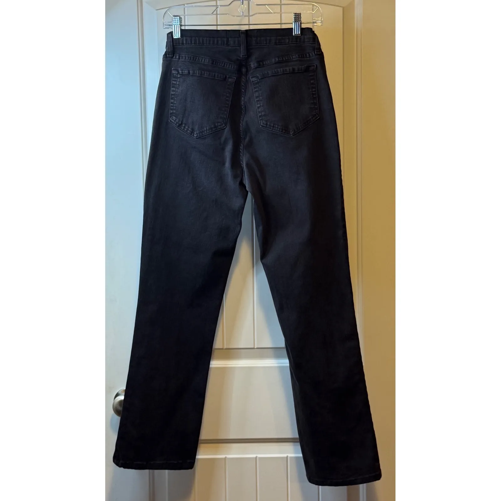 Not Your Daughters Jeans Womens Sz 6 Black Lift Tuck Straight Leg Jeans Trendy # - Image 3