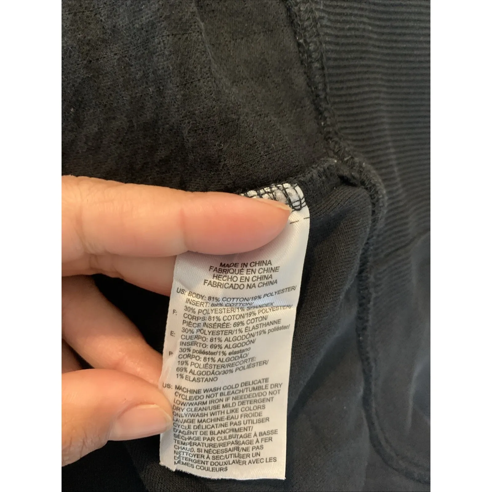 REEBOK Essentials Women's Quilted Full Zip Hoodie - Black Size 2XL Cotton - Image 5