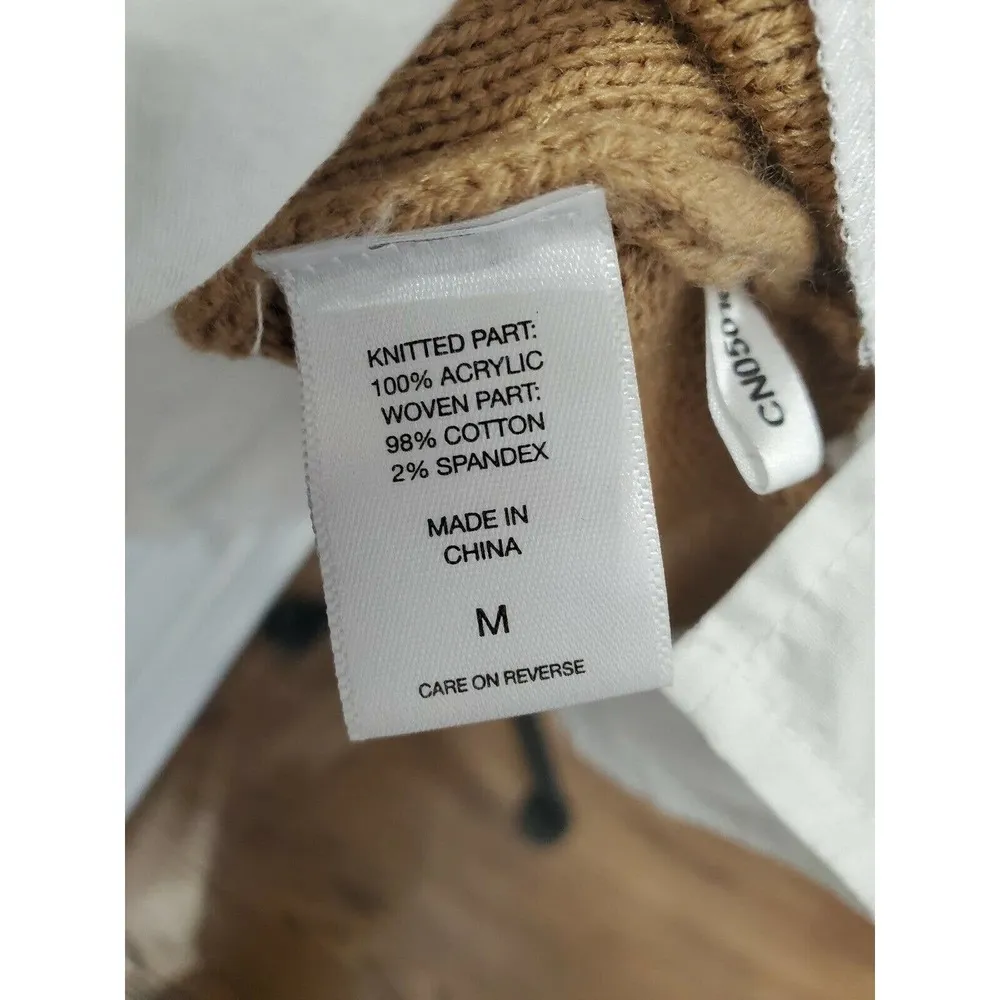 NewYork & Co. Women's Acrylic Round Neck Short Sleeve Knee Length Knit Dress M Size M - Image 9