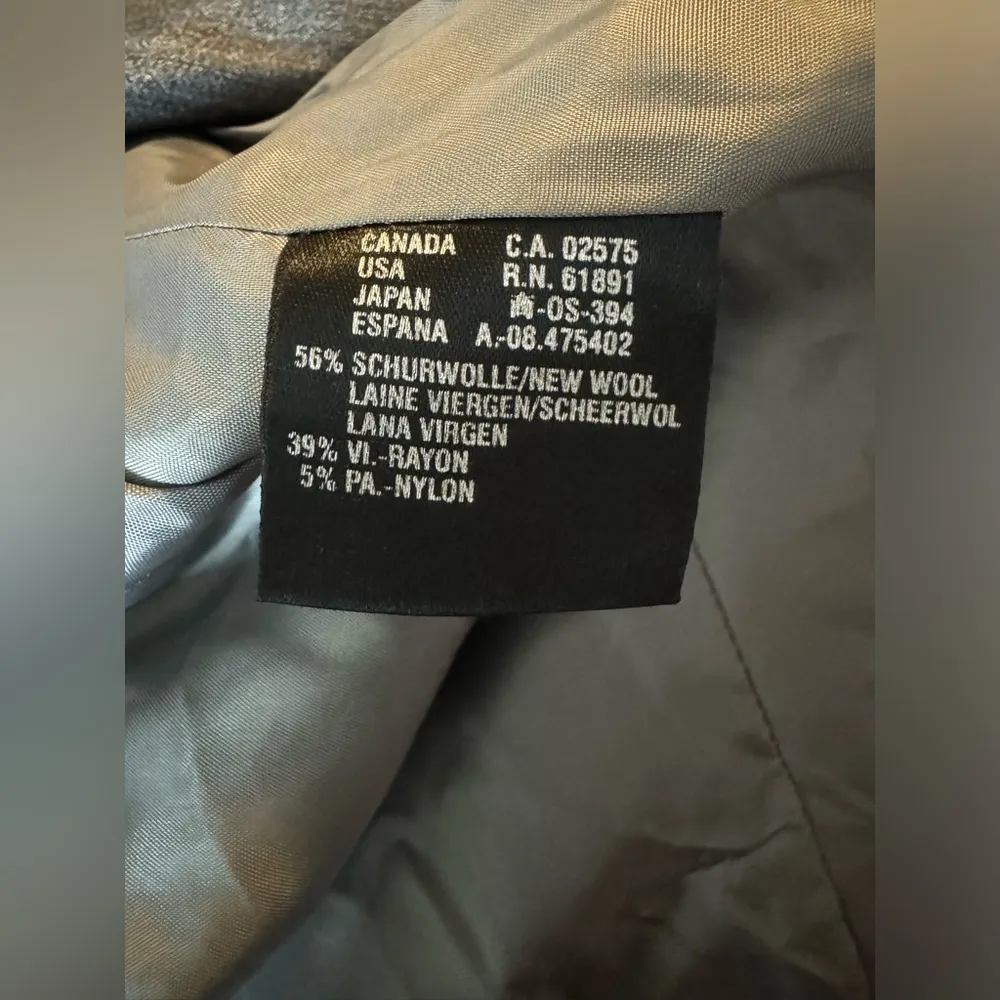 Vintage Escada Double Breasted Wool University Blazer Size 34 Grey Gray - Image 13