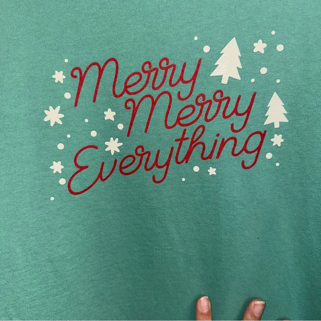 Sweet Peas Sweeties holiday long sleeve organic cotton top women XL - Image 3