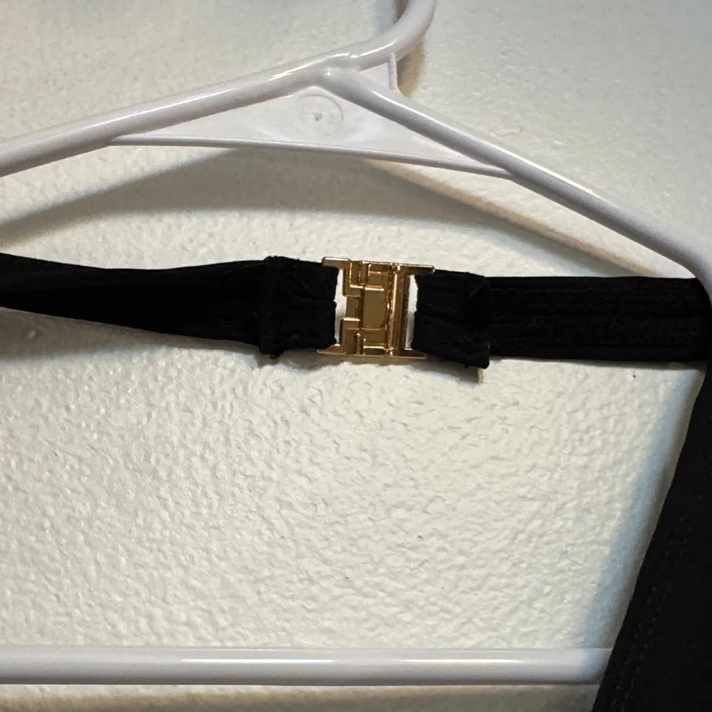 SheIn  Black Halter Neck Bodysuit - Image 5