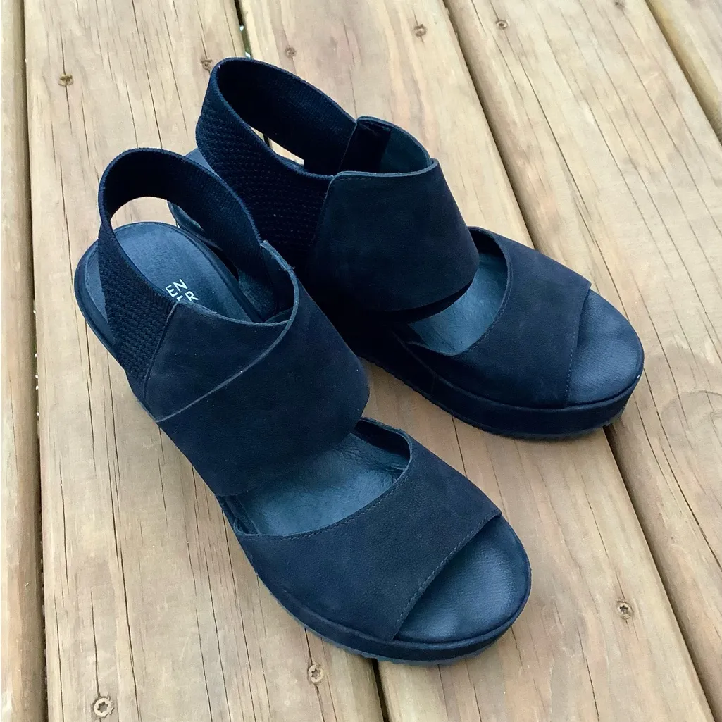 EILEEN FISHER platform wedge sandals STYLISH 🔥 - Image 7