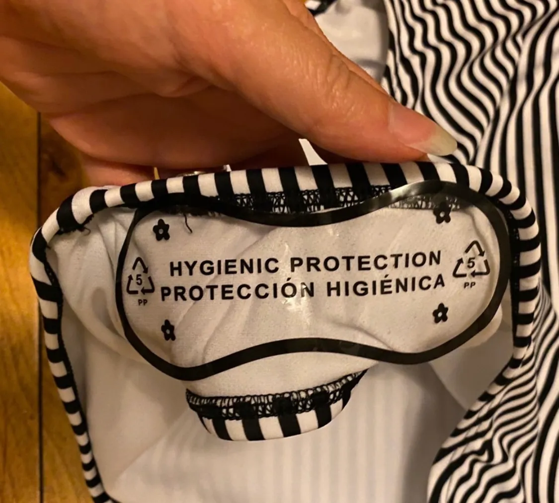 Cut Out Strapless Bathing Suit Sz L - Image 6