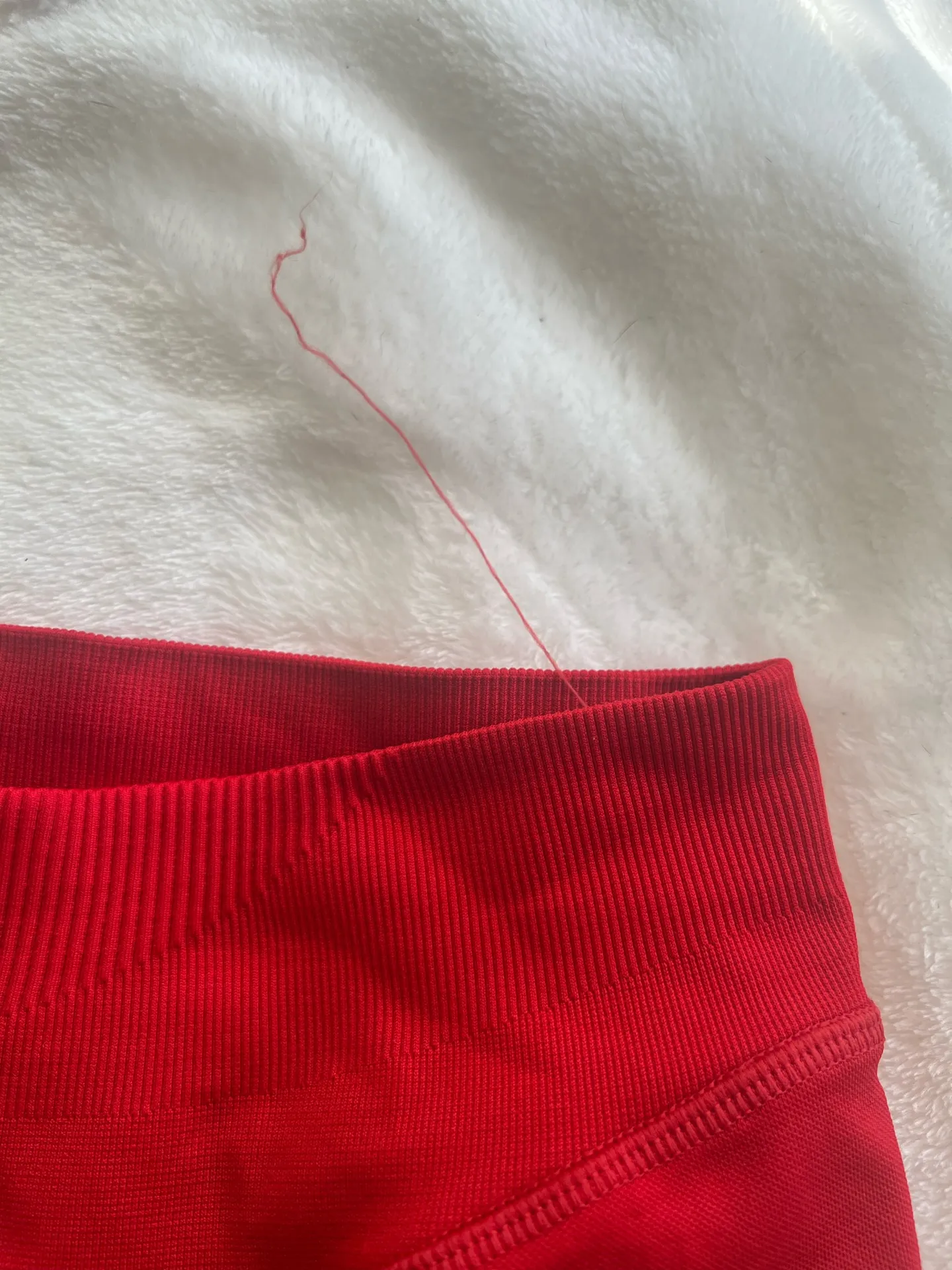 Red Gymshark Seamless Shorts - Image 4