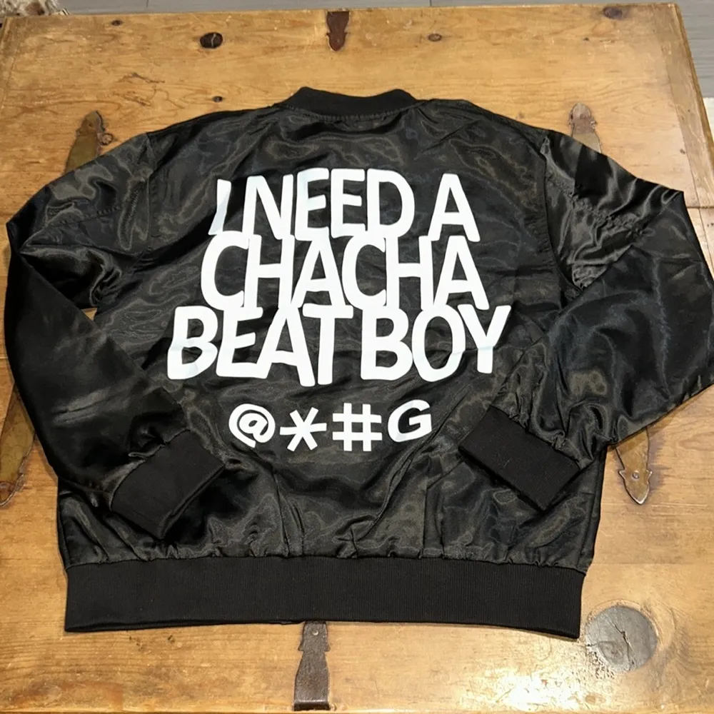 Satin Cha Cha Beat Boy Jacket Size X - Image 3