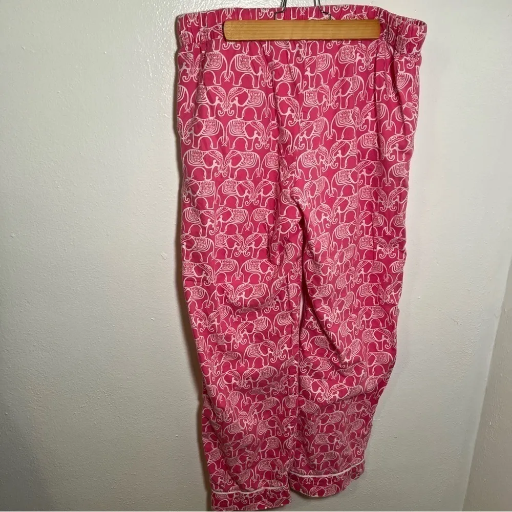 Crown & Ivy Pajama Pants PInk White Elephants - Image 8