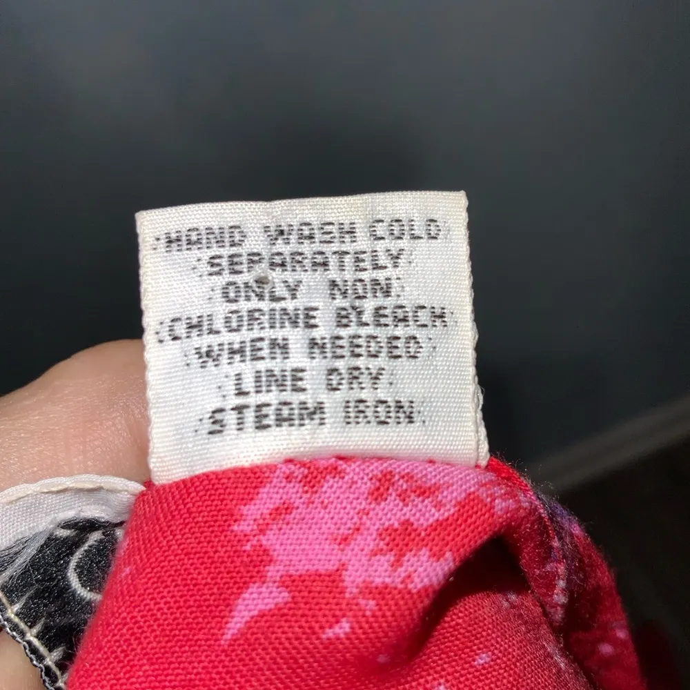 Phases Vintage Red Floral Sleeveless Lightweight Maxi Round Neck Casual Dress S - Image 6