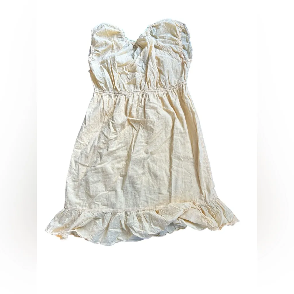 DownEast Yellow Ruffled Dress Size Large - Image 2