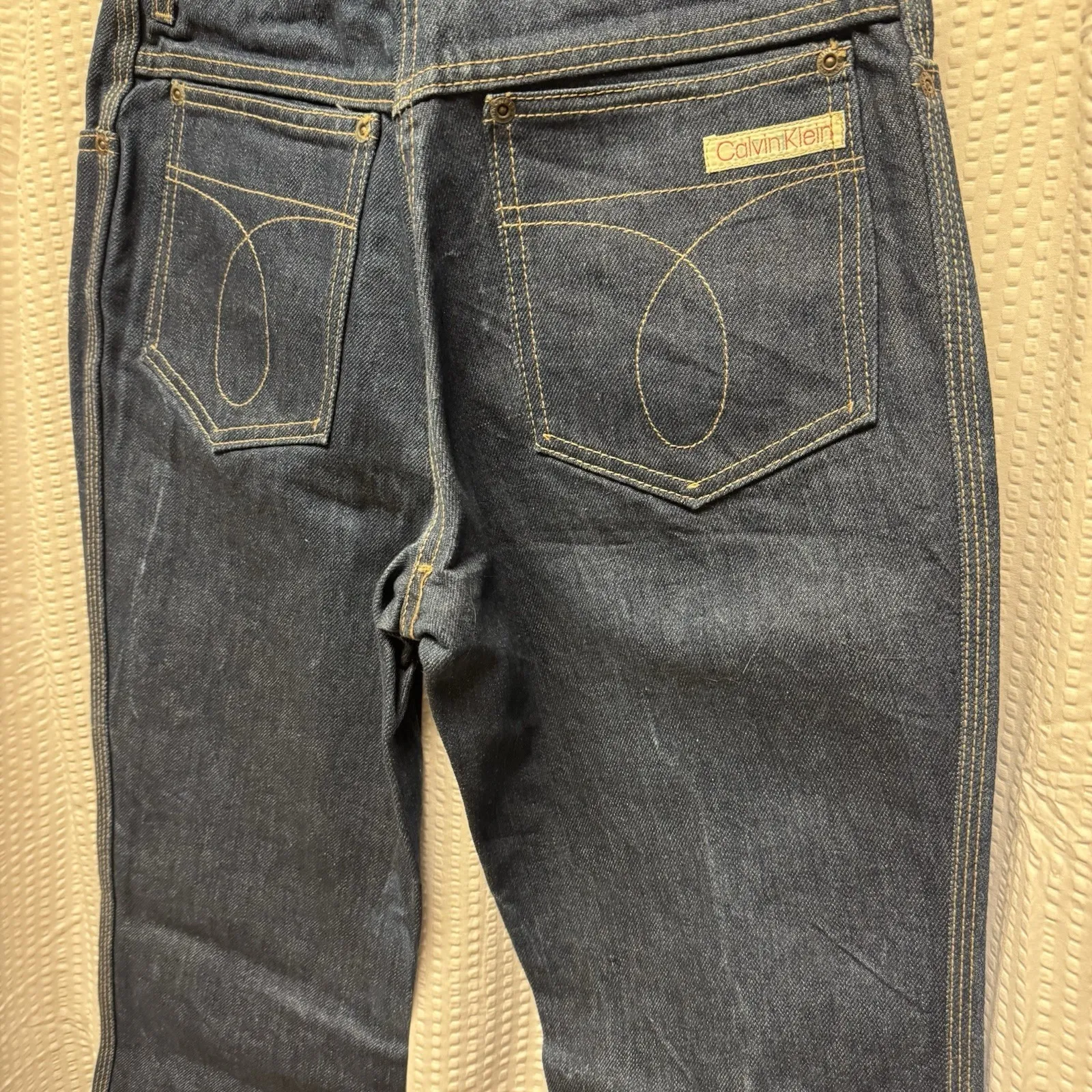 Vintage 90s Unworn Women's Calvin Klein Dark Wash Jeans Size 9 Style 11000 USA - Image 7