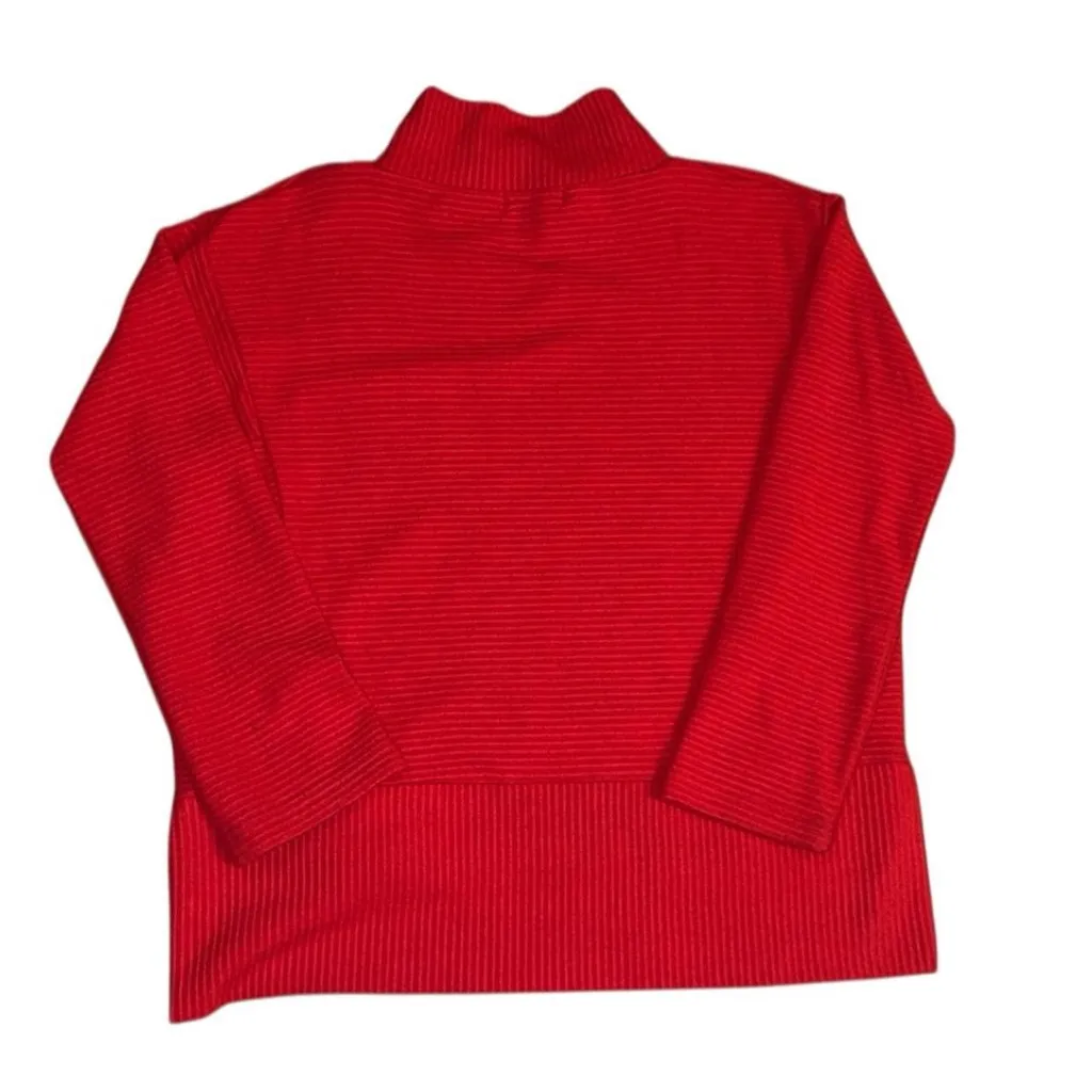 MELLODAY Vibrant Red Cowl Neck Sweater - Image 2