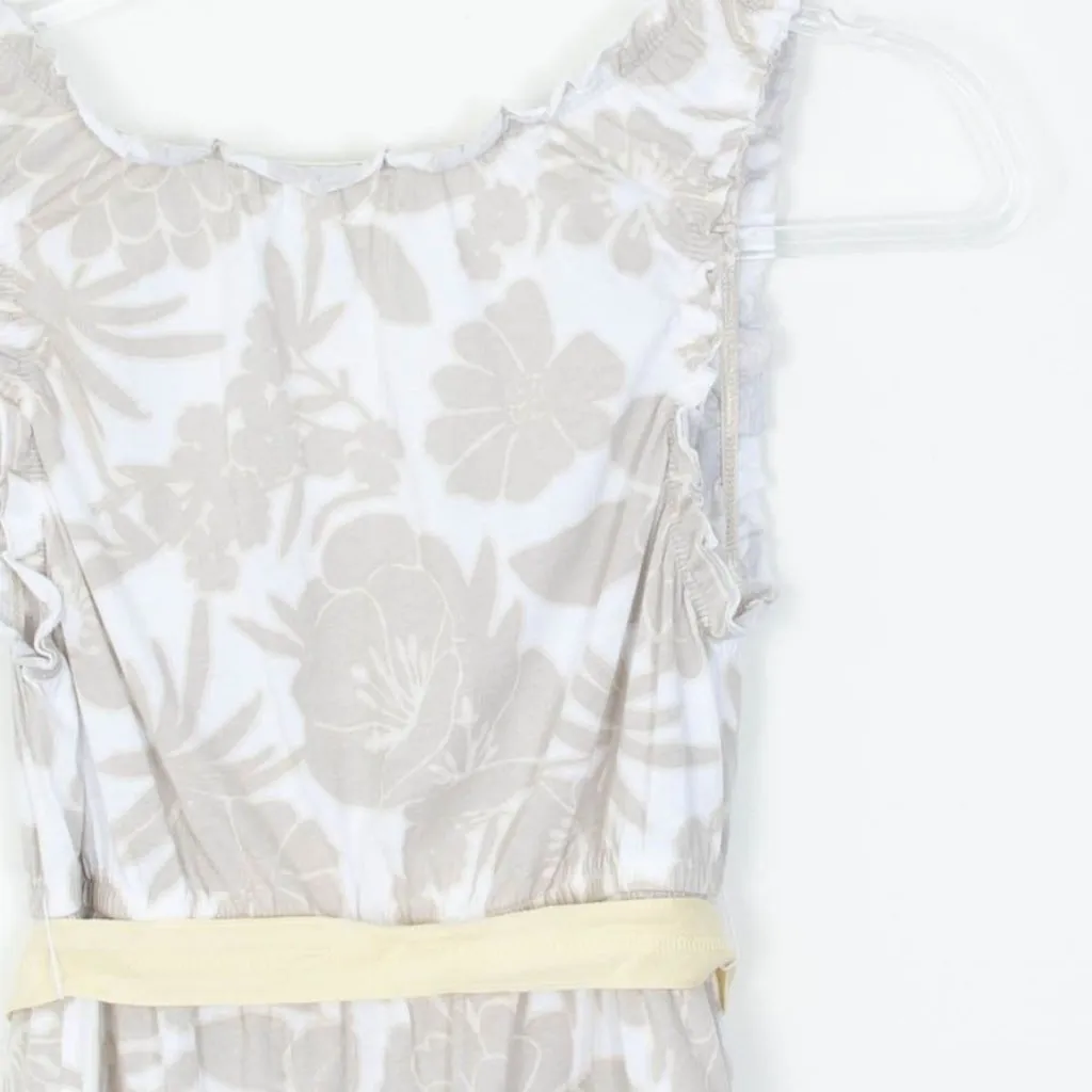 American Eagle Womens Floral Babydoll Ruffle Tank Top Size‎ M Tie Belt Y2K Boho - Image 8