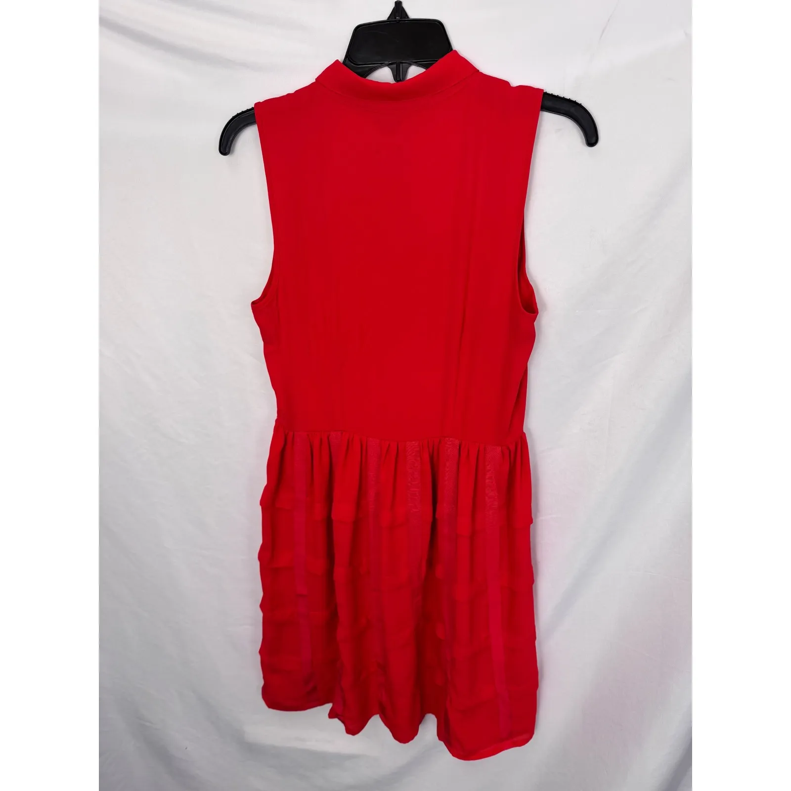 Sachin & Babi‎ Red Sleeveless Tiered Casual Dress Collared Party Size 2 - Image 11