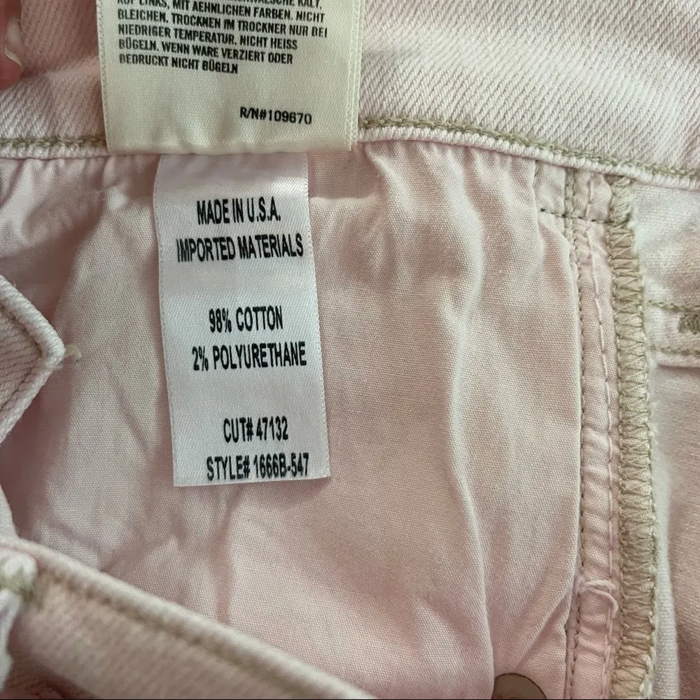 Elsa Misrise Slim Fit Crop Pink Jeans - Image 10