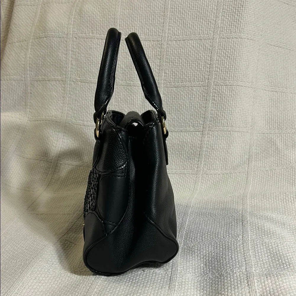 BETSEY JOHNSON Black Textured Satchel - Image 4