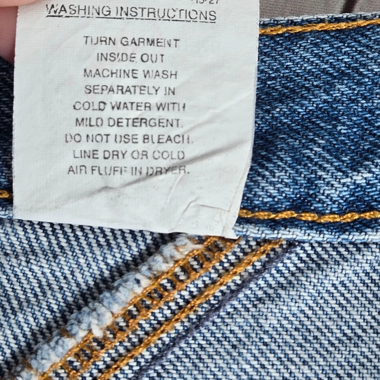 Authentic Rockies Jeanswear 9/10 L High Waisted Blue Denim Western Style Jeans Size undefined - Image 7