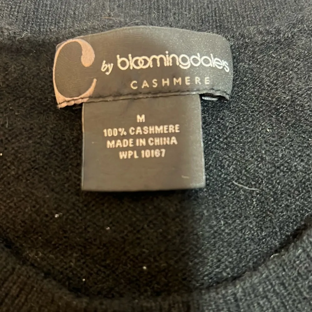 C by Bloomingdale's Cashmere Size M Black Size M - Image 2