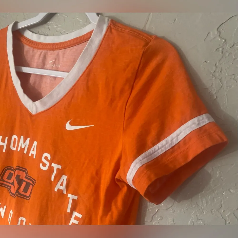 Womens Oklahoma State University Short Sleeve TShirt Cotton Blend M The Nike Tee - Image 3