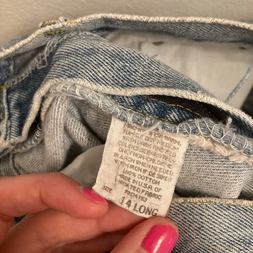 Vintage Lee Light Wash Mom Jeans - Size 14 Long - Image 5