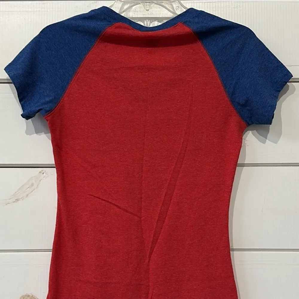 Chicago Cubs MLB V Neck Baseball Tee General Merchandise Small Red - Image 10
