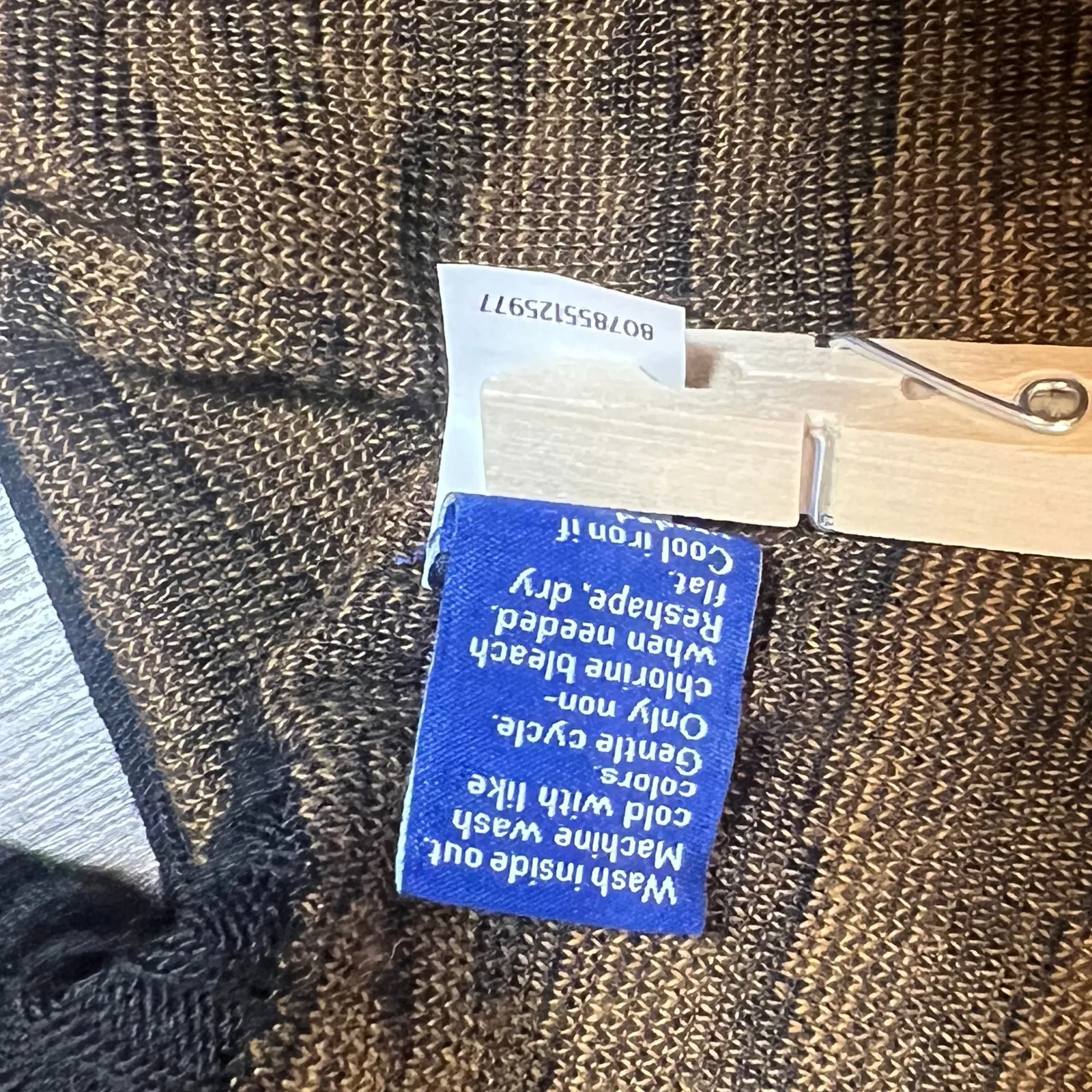 Apt. 9 Tiger Print Open Front Longline Cardigan Sweater Size Small - Image 7