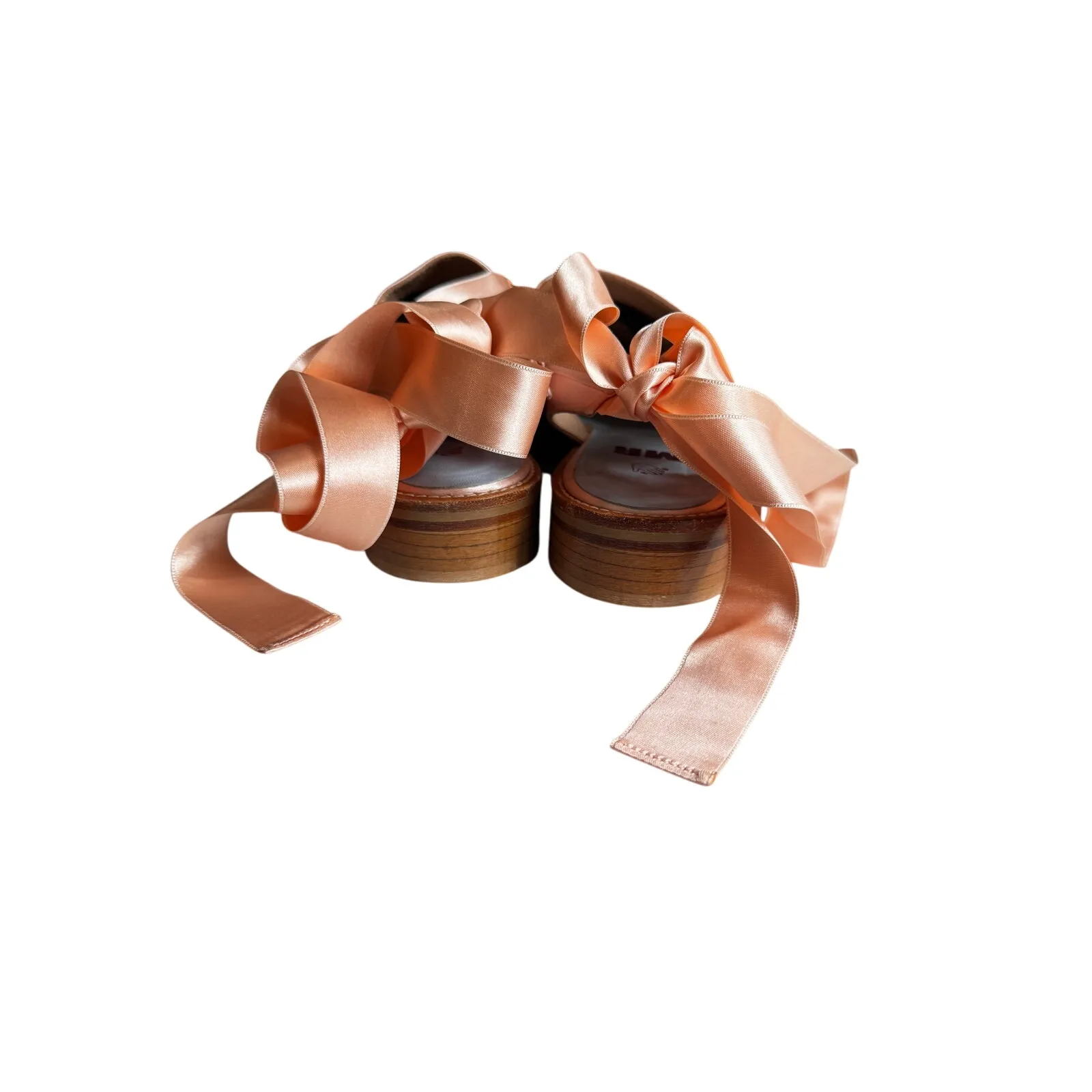 Man Repeller x Melanie Elturk satin ribbon loafers Pink & Red Size 38 (7.5–8) ✨ - Image 4