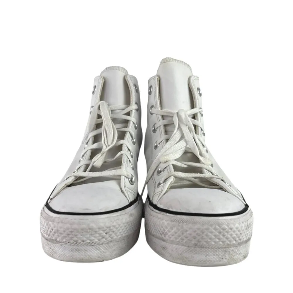Converse Chuck Taylor All Star Lift Platform White High Top Sneakers Shoes Sz 10 - Image 2