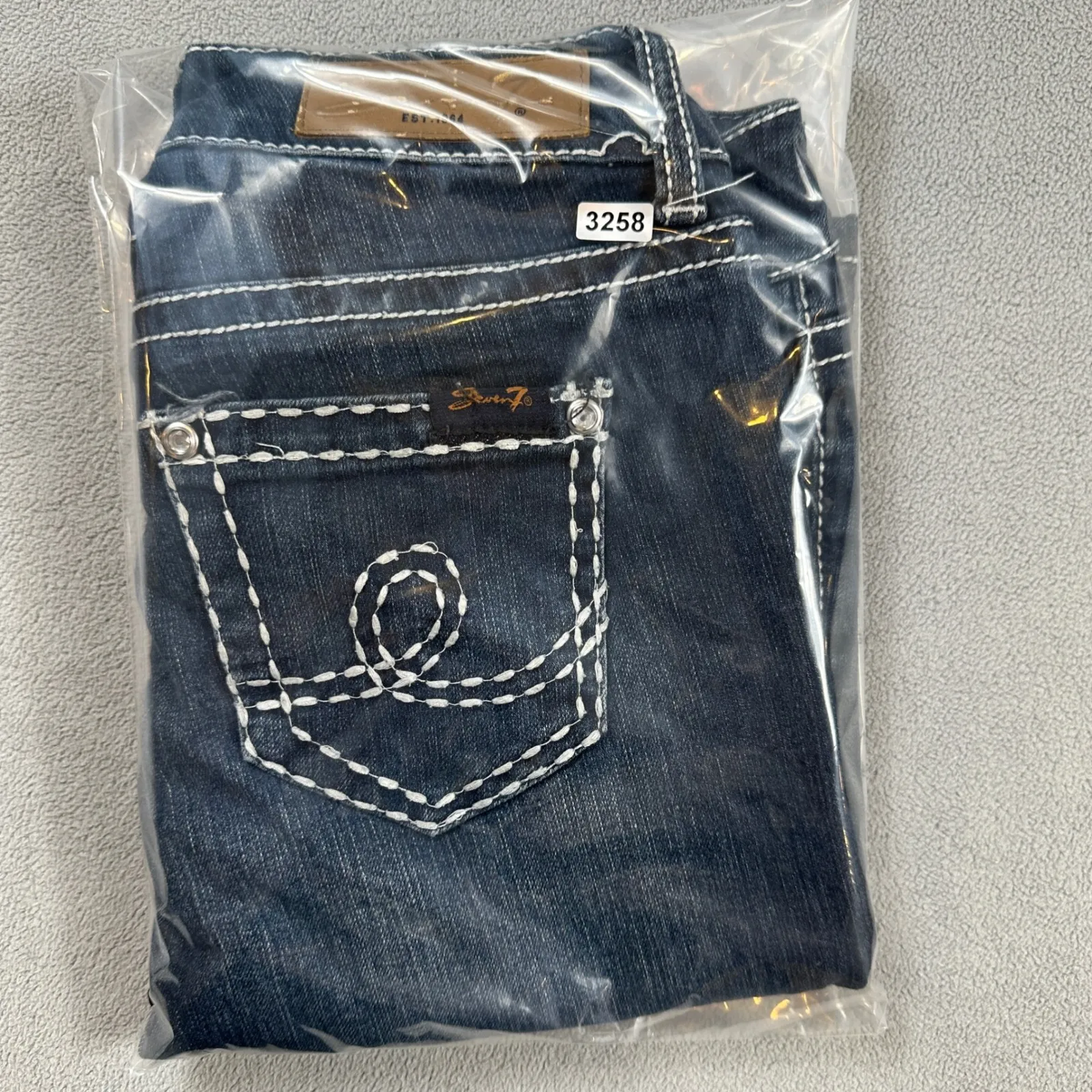 Vintage Seven 7 For All Mankind Jeans Women 25 Flared Bootcut Embellished Denim - Image 11